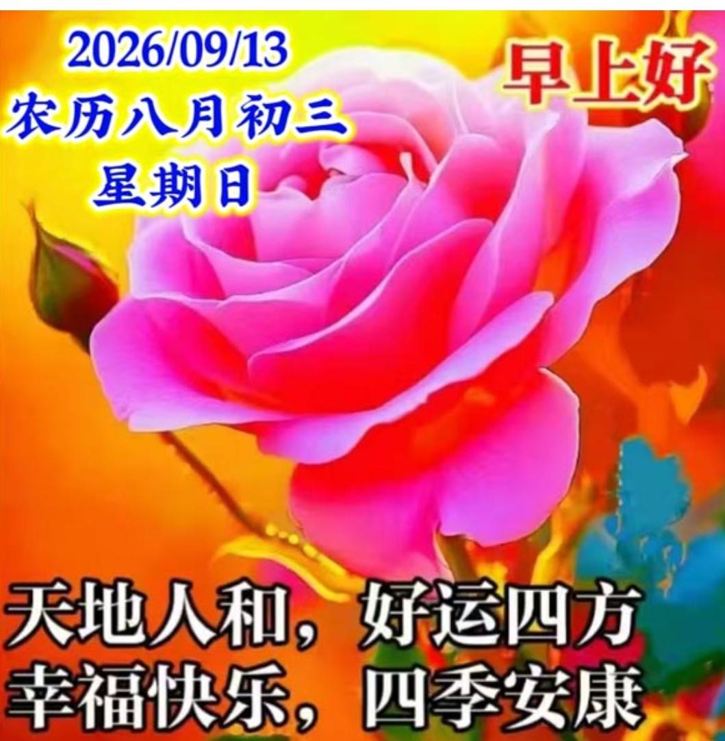 日出东方一片金，
美好一天又启航；
清晨祝福送给你，
愿你顺心又如意；
祝你天天