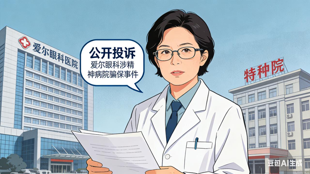 医生艾芬公开投诉爱尔眼科涉精神病院骗保事件
惊爆！艾芬“亮剑”：爱尔眼科陈邦竟与