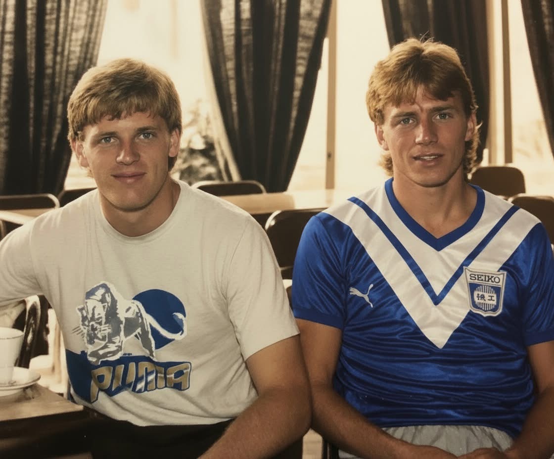 蘇格蘭國脚哥頓麥昆及英格蘭國脚摩利，前者（已故）喺當時本地球壇充滿負評，不過就依