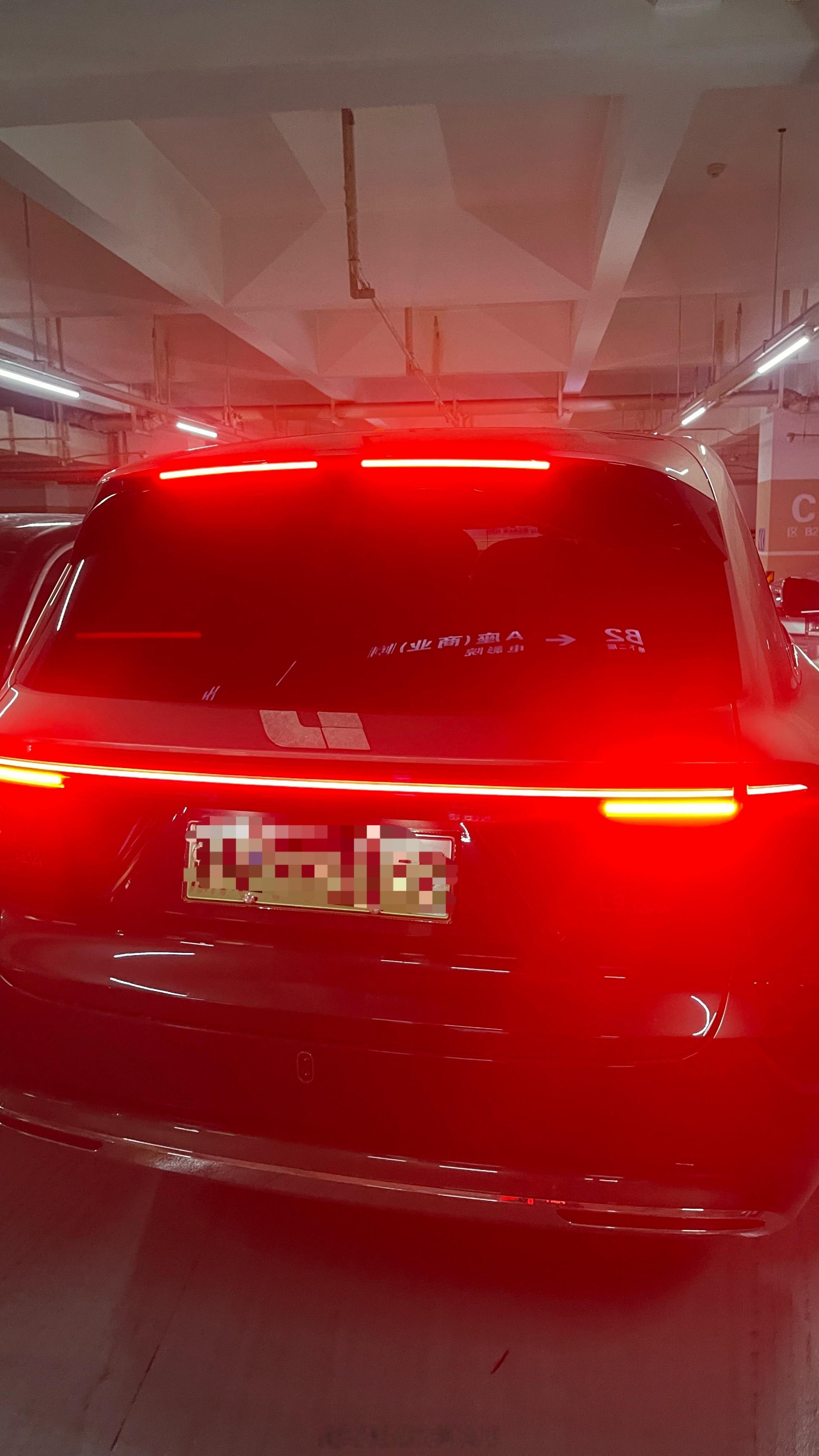 是我记岔了吗？这台理想l9 livis 的车尾Logo怎么这么大，出奇的大