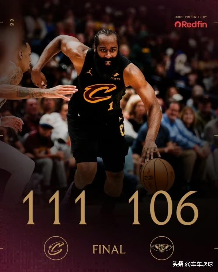 骑士发布赢球海报：封面人物哈登！
逆转功臣：哈登  末节单节13分 ​​​[赞]