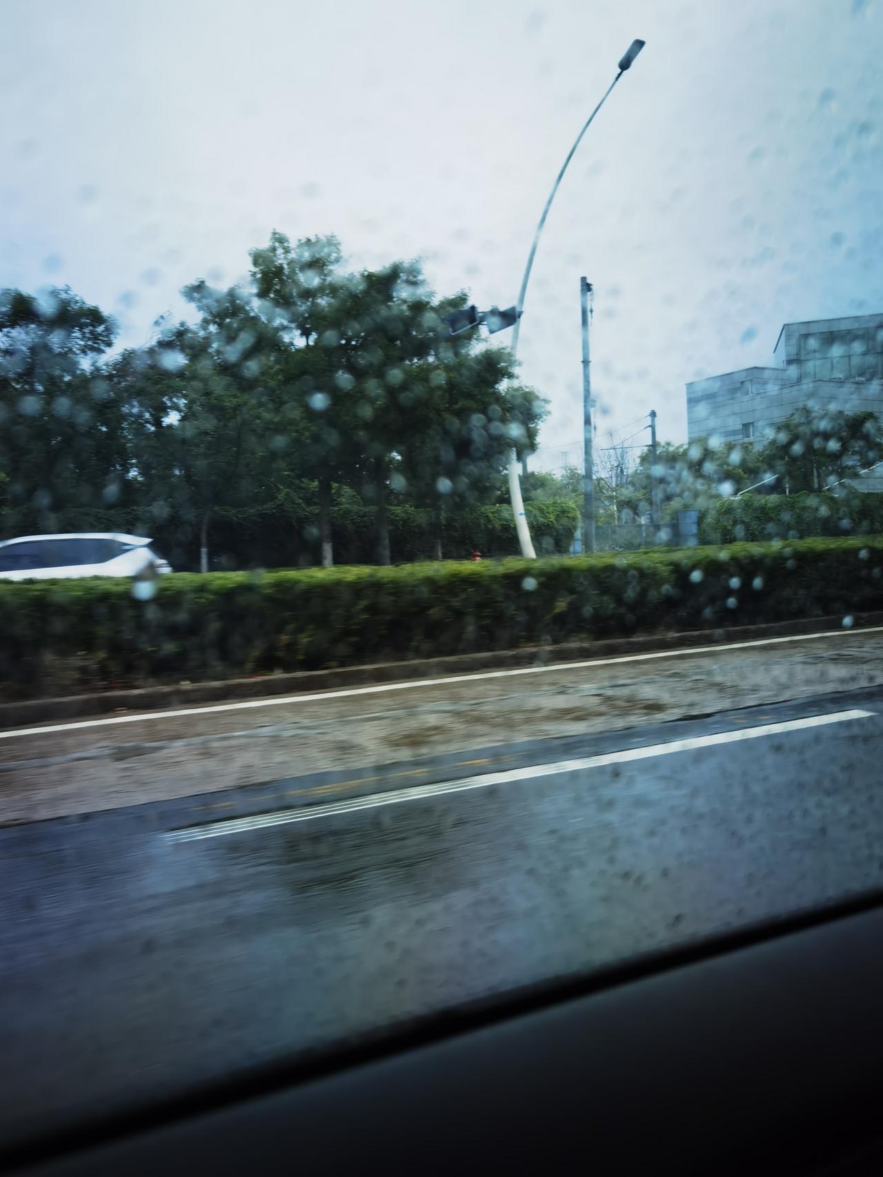 下雨一个劲的下啊下，挺让人心烦的。