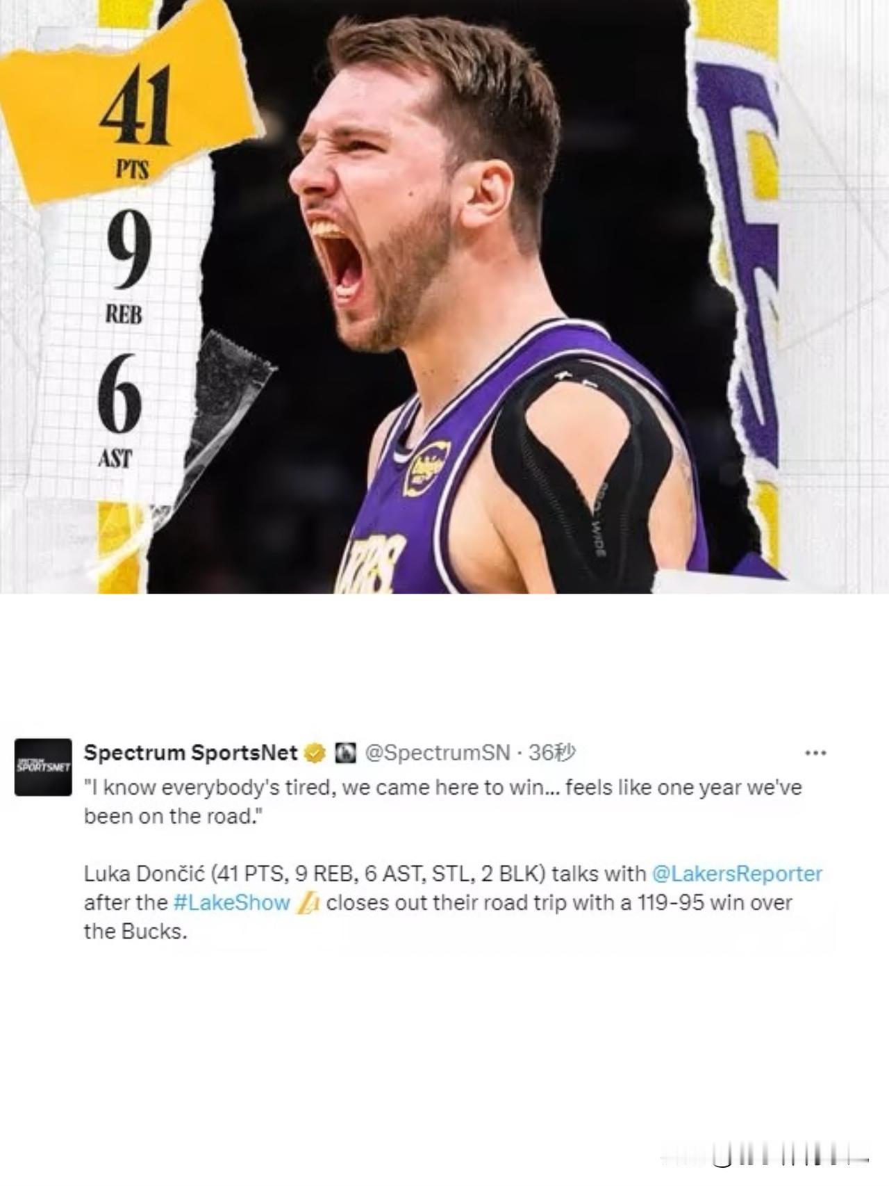 东契奇诠释怎样才是一个合格的真正球队领袖！
湖人30分狂输雷霆，东契奇担责，直言