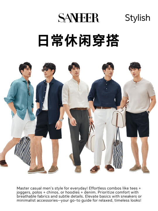 一键解锁✔️｜日常休闲男装的松弛感穿搭