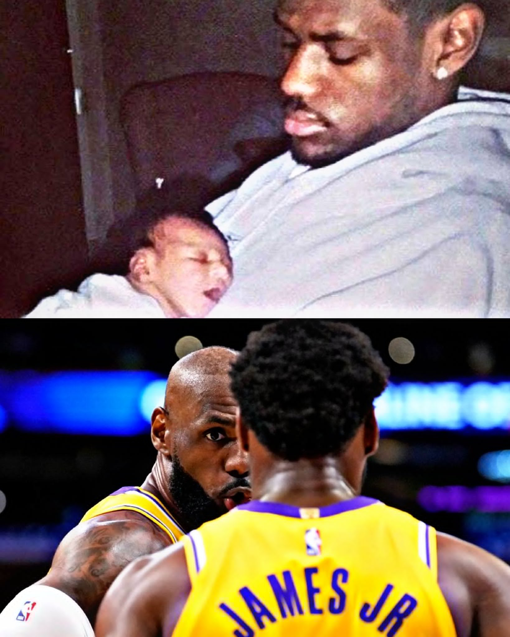 詹姆斯赢第一场季后赛时，布朗尼只有1岁。今天詹姆斯和布朗尼一起赢下了他的第185