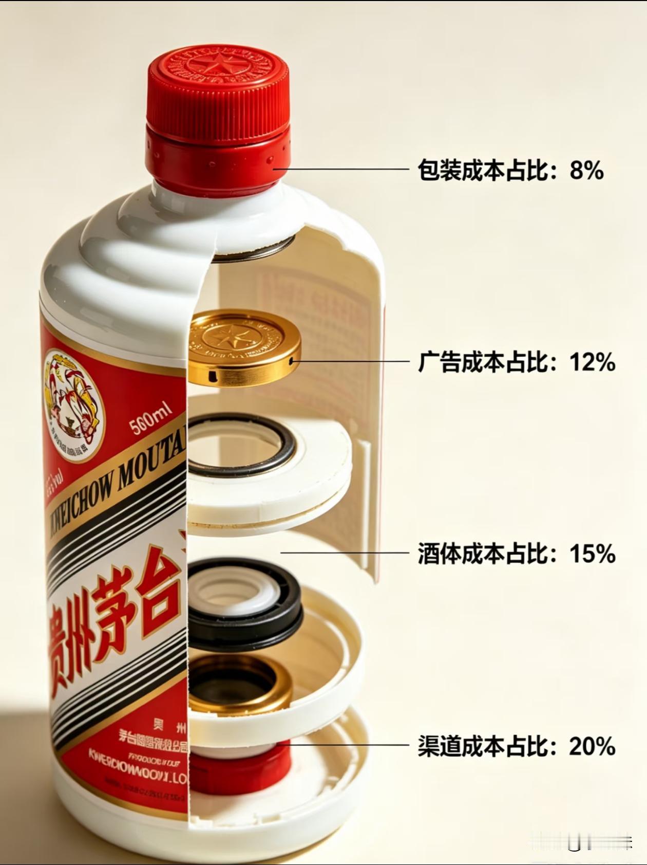 一瓶千元酒，看看钱都花在了哪里