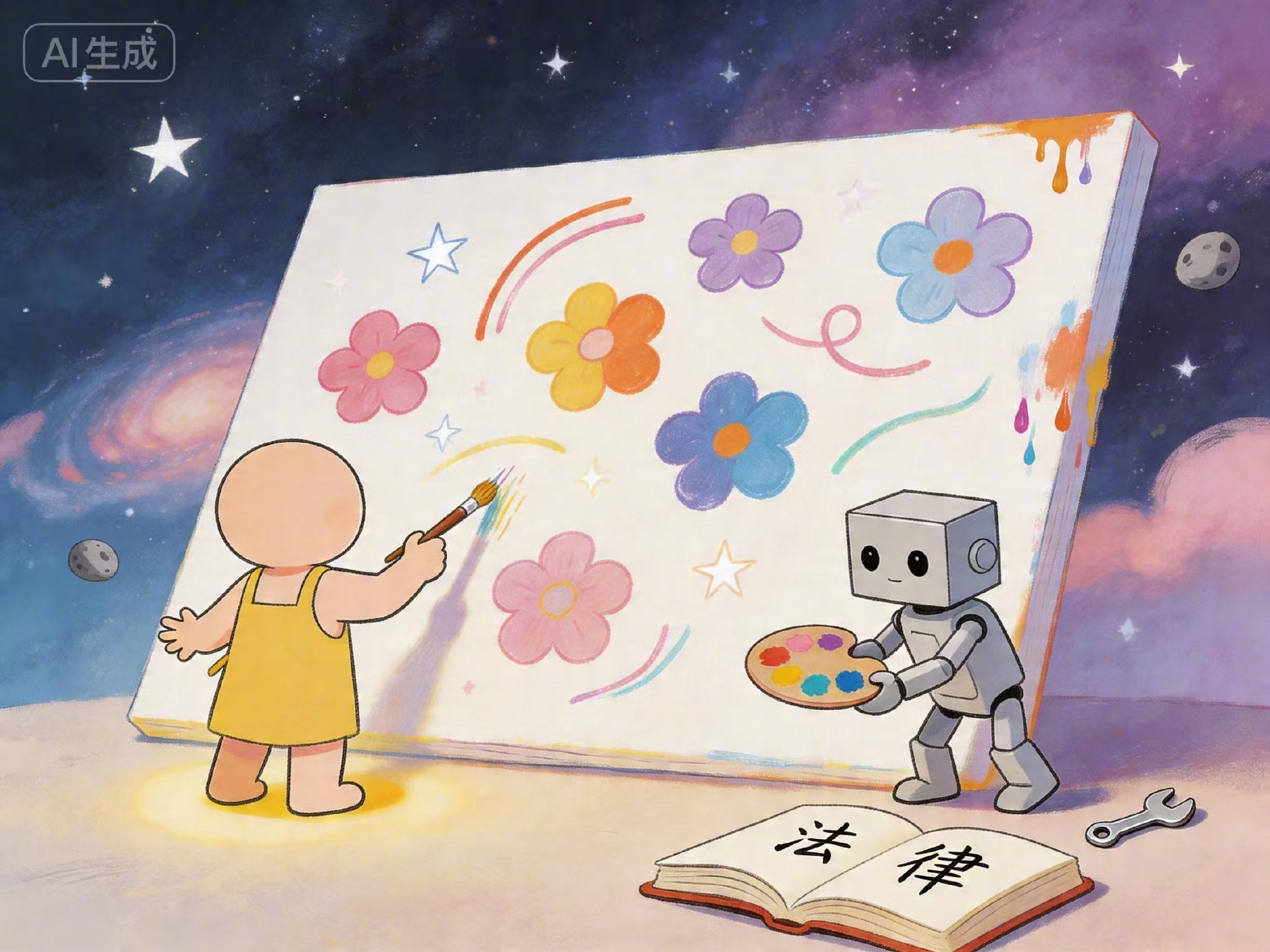 AI作品的版权到底归谁 【用AI生成内容，版权到底算谁的？】有人用AI写朋友圈文