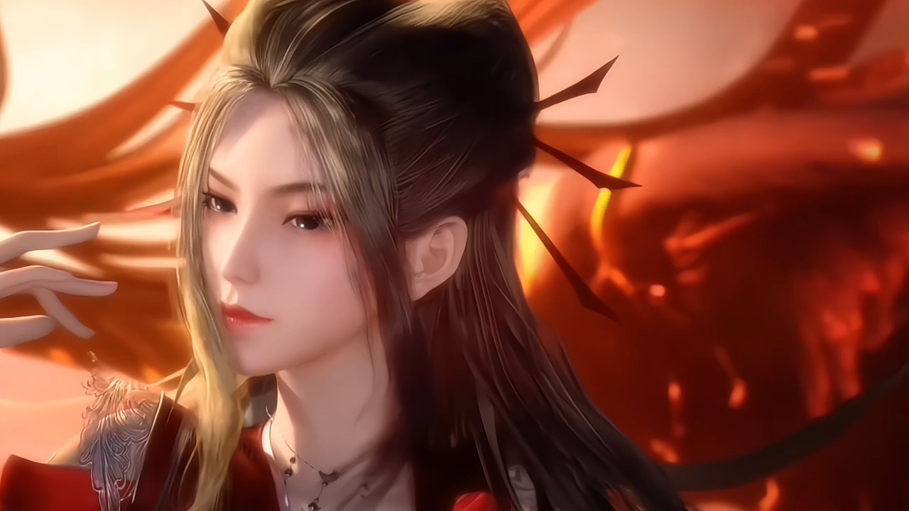 焰灵姬1124生日快乐 天行九歌焰灵姬朱雀焰灵姬赤焰燃眸影自横，罗衣猎猎趁风鸣。
