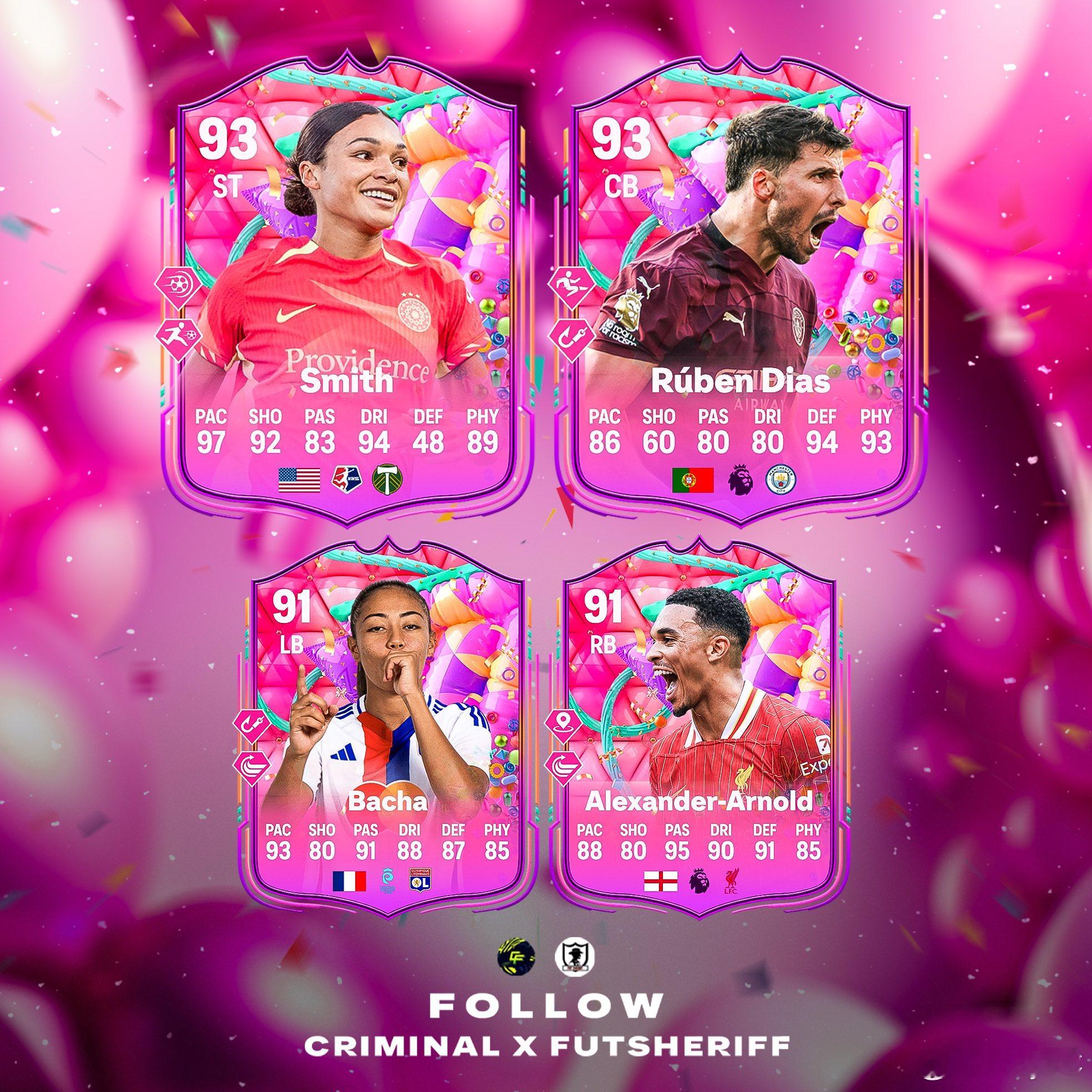 阿诺德、史密斯和巴扎妹子也要出生日卡了。FC25 ​​​