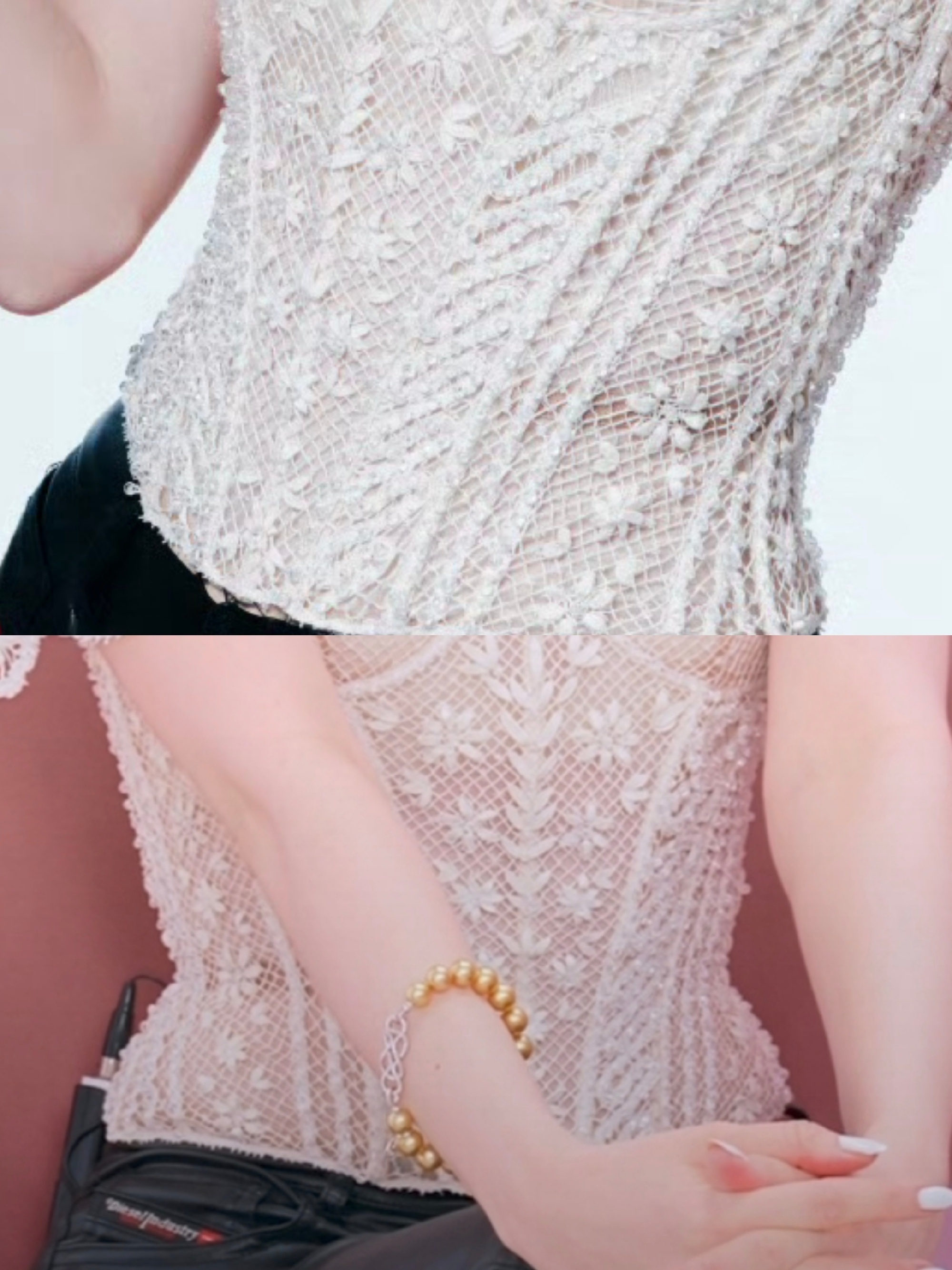 腰部为衣服镂空内衬 昨天某群体造谣热巴水桶腰 郫县都刷屏了 