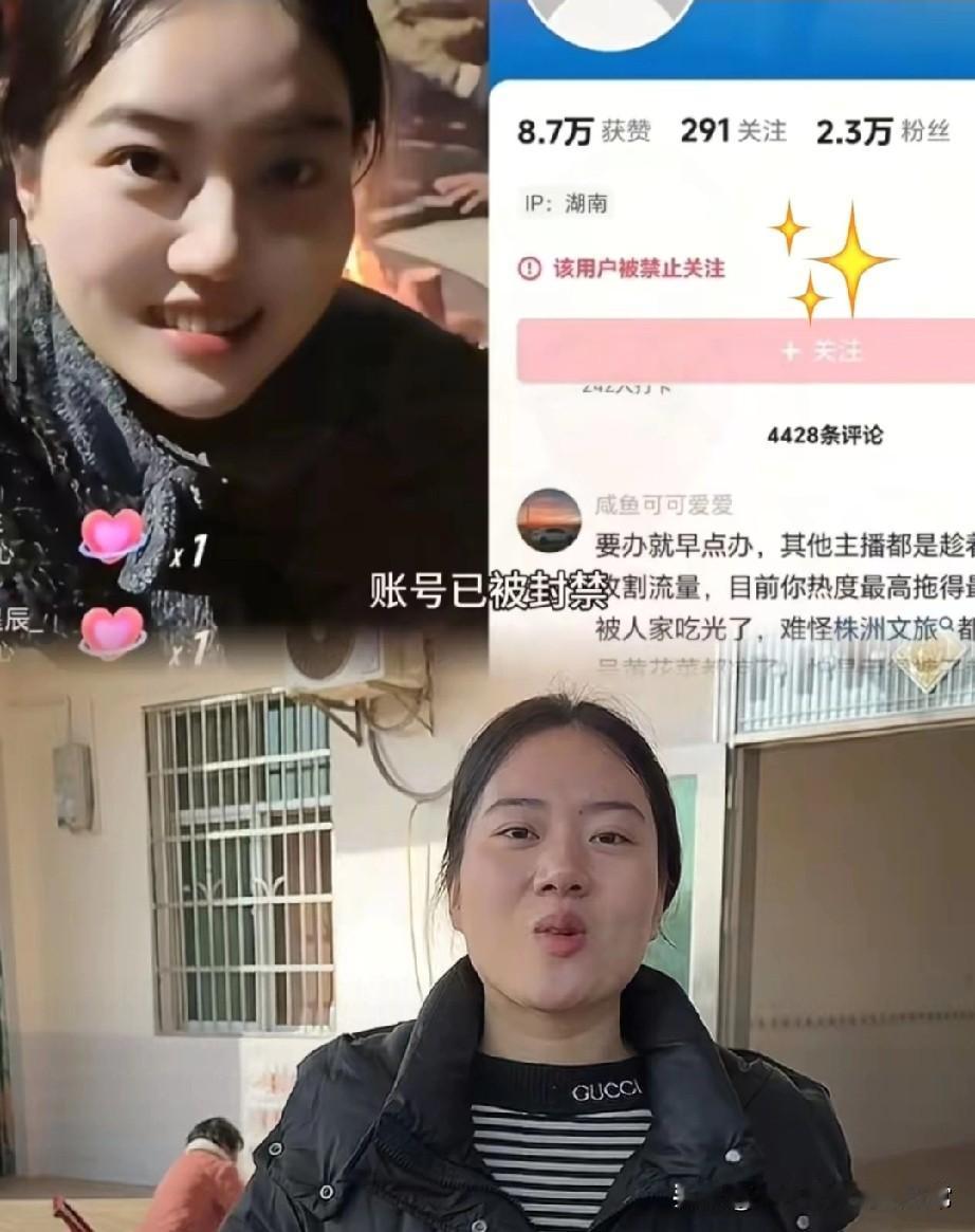 刨猪汤翻车第一人！湖南灿灿
想复制流量却嘴馋嘉年华，账号被封猪都白宰了
 
湖南