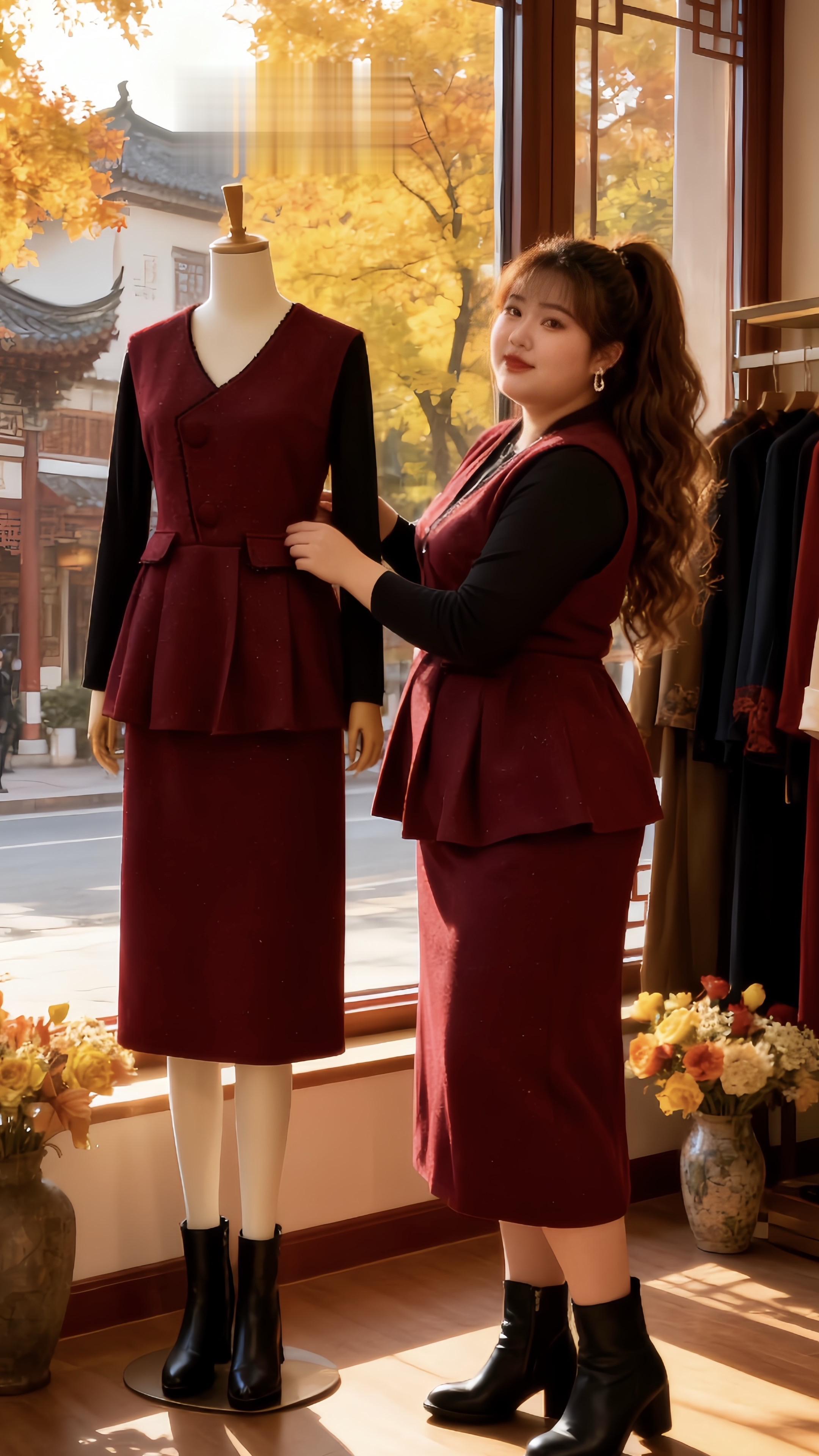 秋冬穿搭 大码女装 秋冬王炸穿搭普通人秋冬的一周穿搭把秋冬专属氛围穿上身