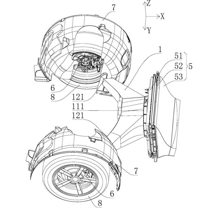 🔻🐔哥的刹车冷却风道，带风扇的，可以主动通风