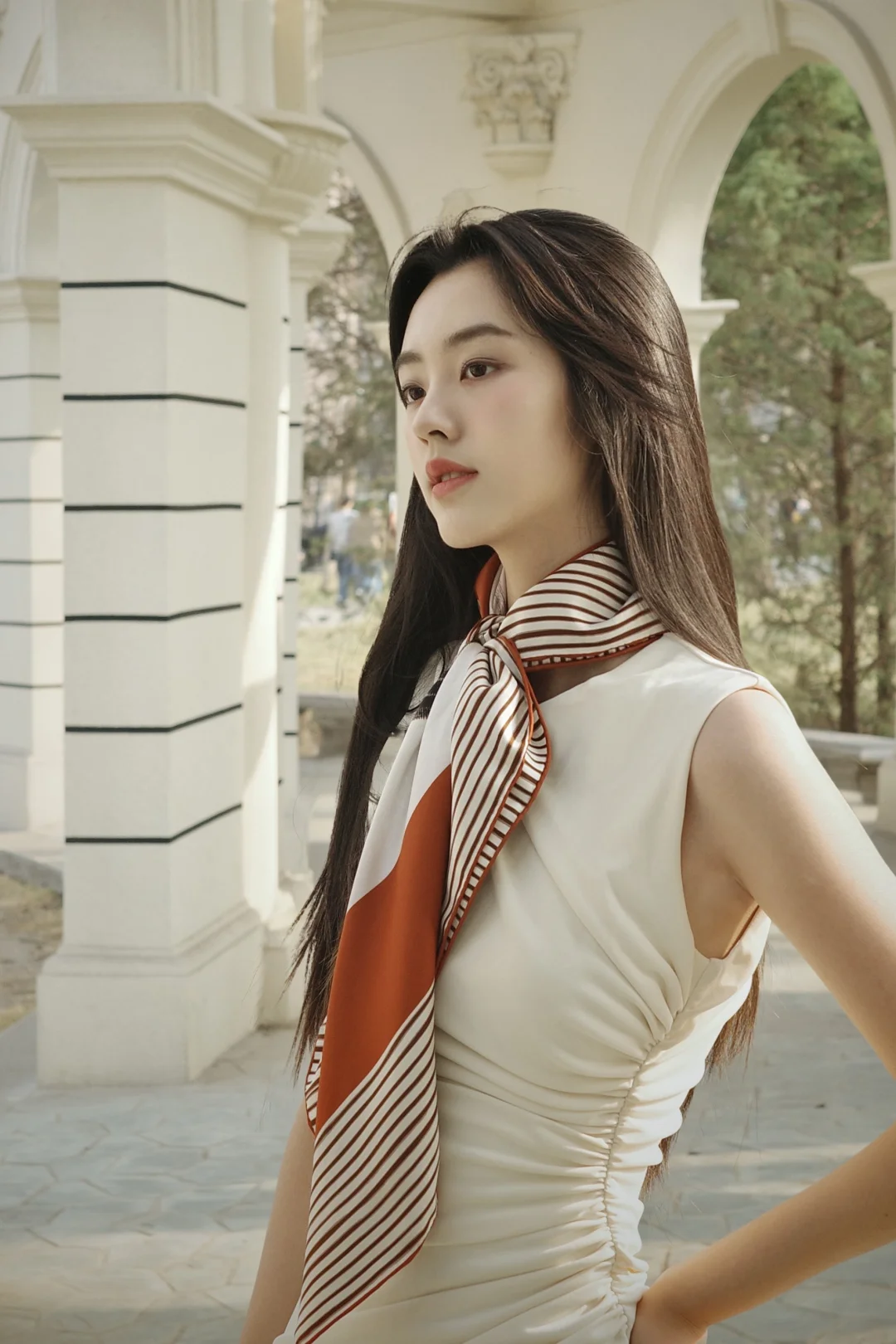 🐎Silk Scarf OOTD｜东方马韵的清冷感