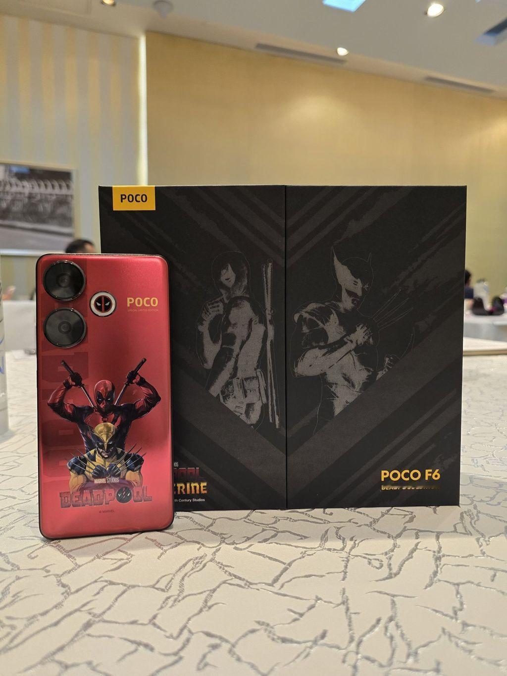 今天印度市场发布的死侍限量版小米 POCO F6 5G，这大红色，配置跟咱们国行