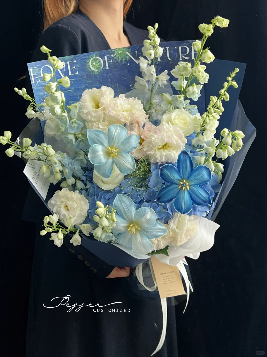 宝石般闪耀💎蓝色系花束 生日礼物｜南京花店