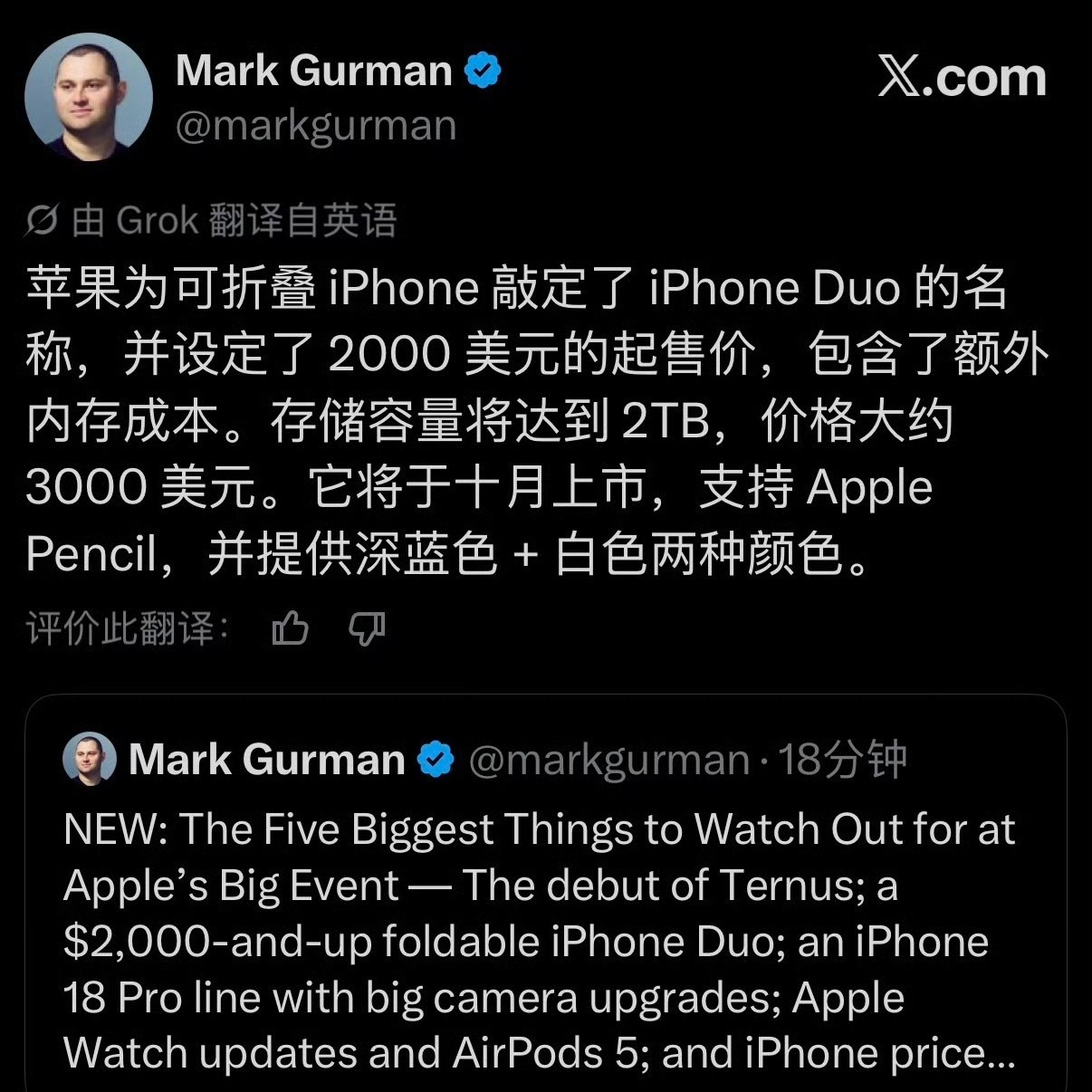 iPhone Duo万万没想到啊，竟然叫这个名字，但是也不知道是真是假呀！其实我