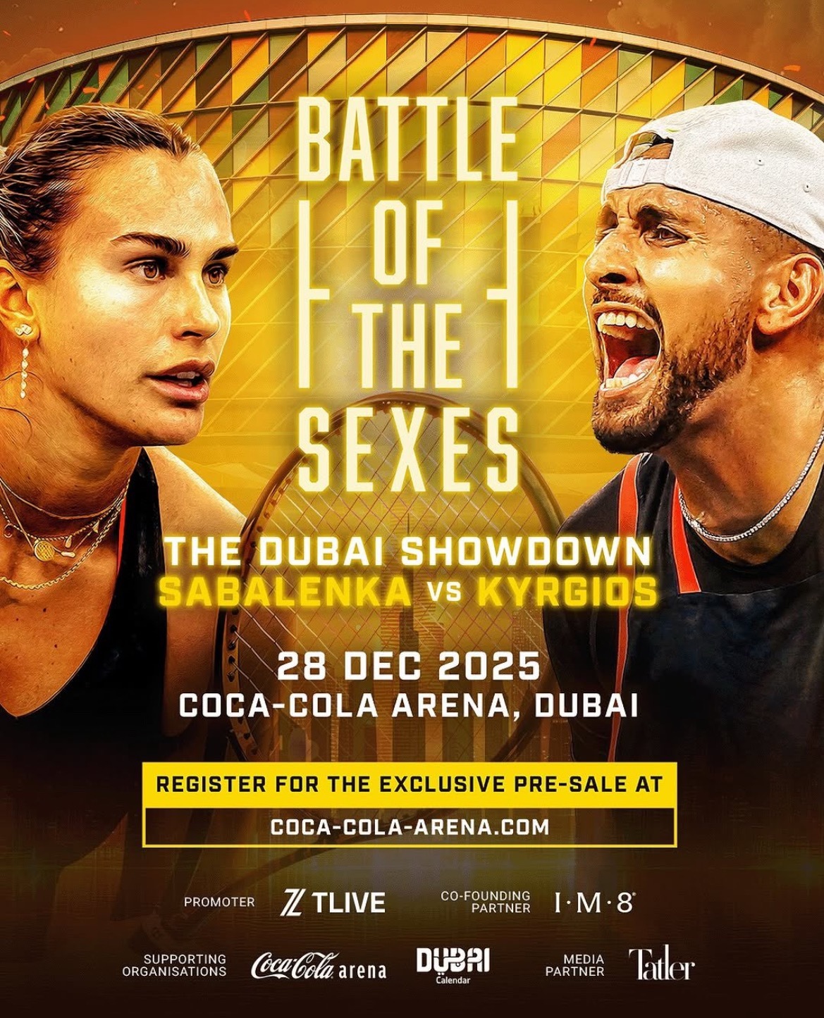 网球talking大会 尼克·克耶高斯🇦🇺回应了关于他与世界排名第一的阿丽娜