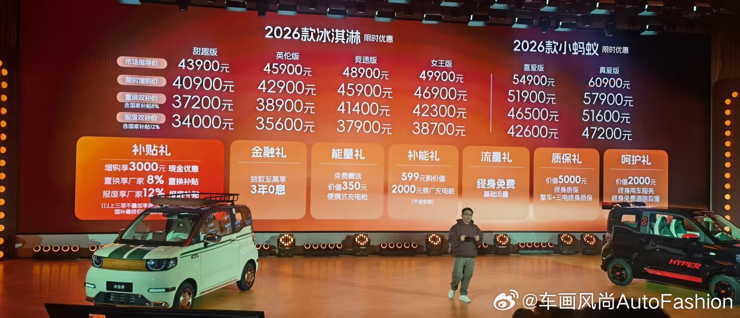 出厂即高定，有潮又有料26款全新奇瑞冰淇淋上市3.4万元起高定小车开回家奇瑞冰淇