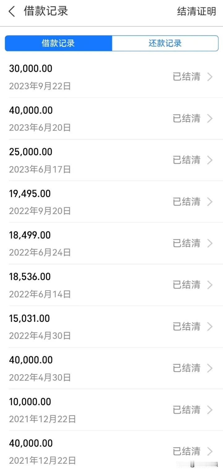 终于上岸！借呗还清了，以后再也不借了。终于可以松一口气了。不过，这也只是一个阶段