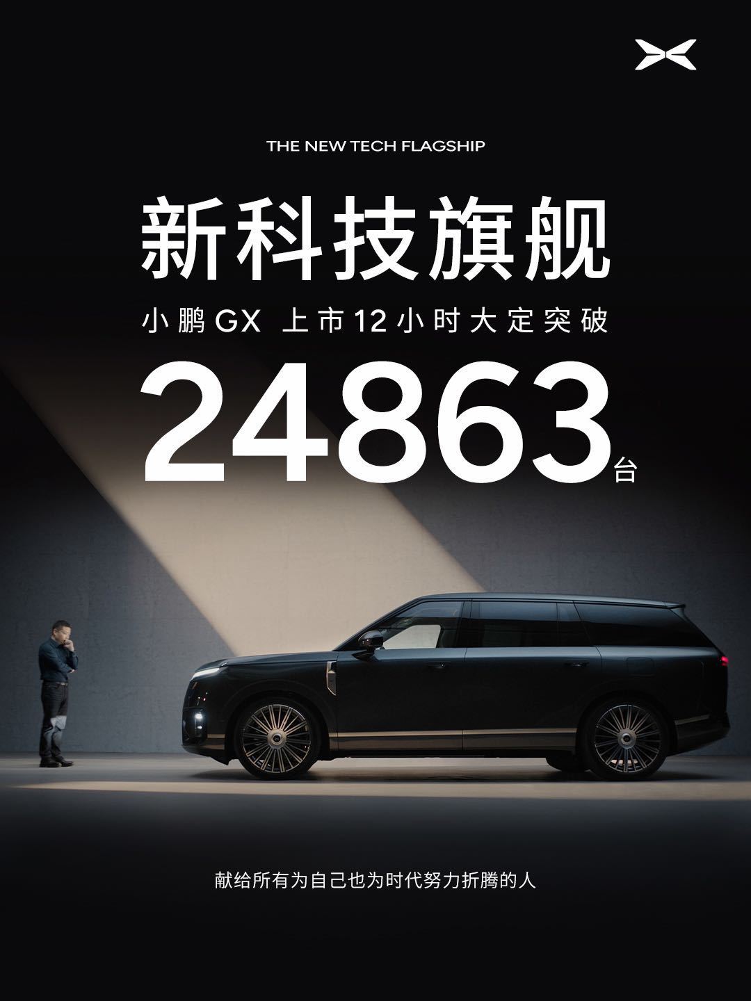 小鹏GX  上市12小时，大定突破24863台，数据严谨到个位数，其中Ultra