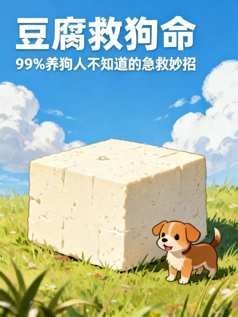 99%养狗人都不知道！豆腐可以救狗命
 
家里常备一块豆腐，居然能在关键时刻，救