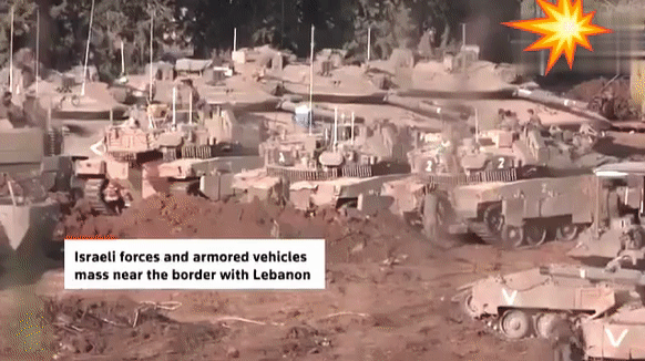 鱿鱼陆军在北部边境重兵集结！这是刚被波斯炸丢脸，又要去黎 巴 嫩山区“送人头”？