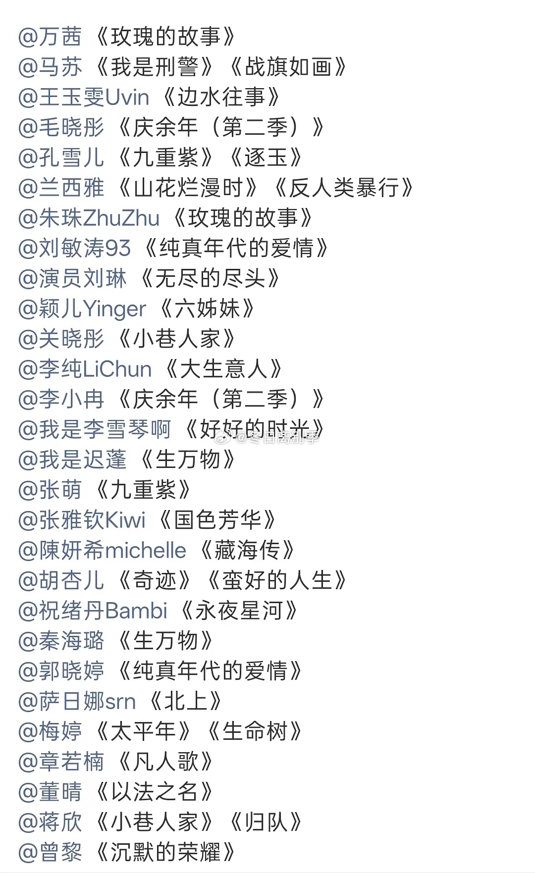 乘风2026｜共有7位浪姐入围金鹰奖最佳女配角第一季的万茜、张萌第二季的陈妍希、