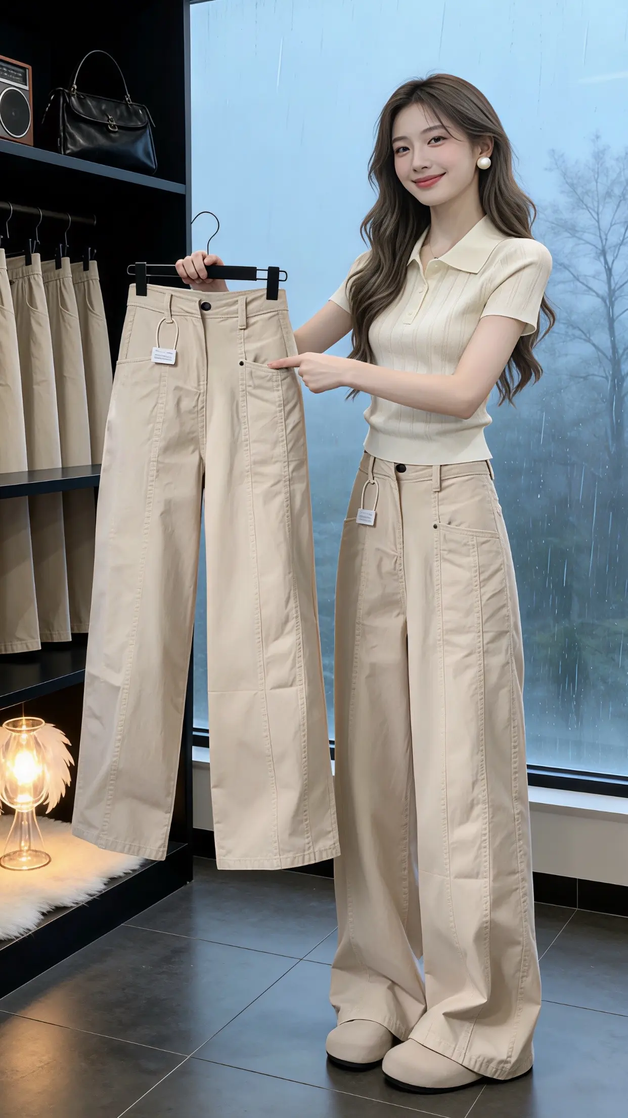 百搭神裤人手一条 显瘦显高显腿长裤子 一眼就爱上的神裤 高腰工装阔腿裤...