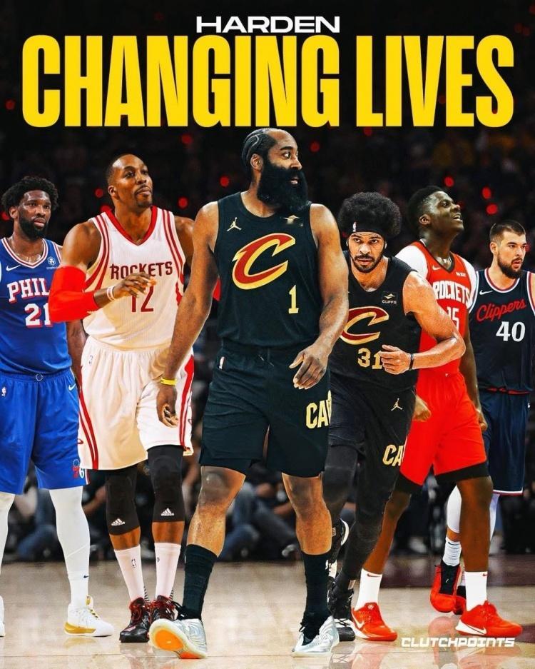 ClutchPoints：如果历史能告诉我们什么，那就是：詹姆斯·哈登身边的大个