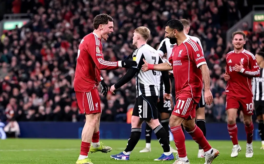 利物浦vs纽卡斯尔联4:1！维尔茨传射渐入佳境，埃基蒂克2分钟2球，利物浦终结5