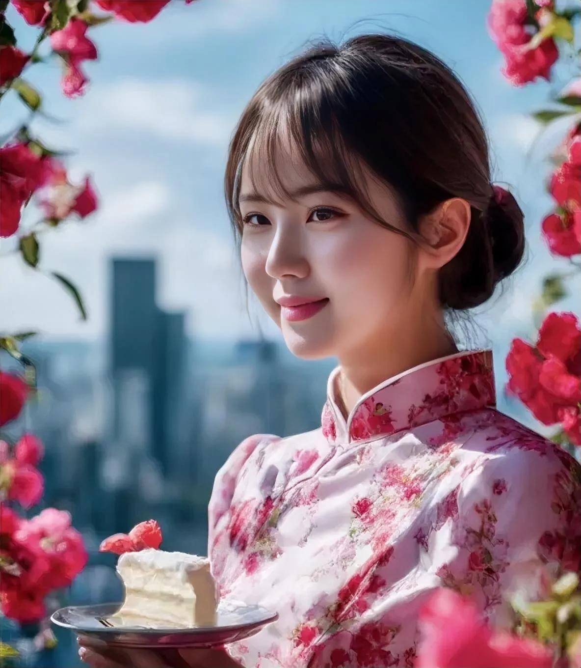 如梦令·百花艳（20）

野外深秋景致，
高挑靓丽花枝。
映日叶碧绿，
幽香沁人