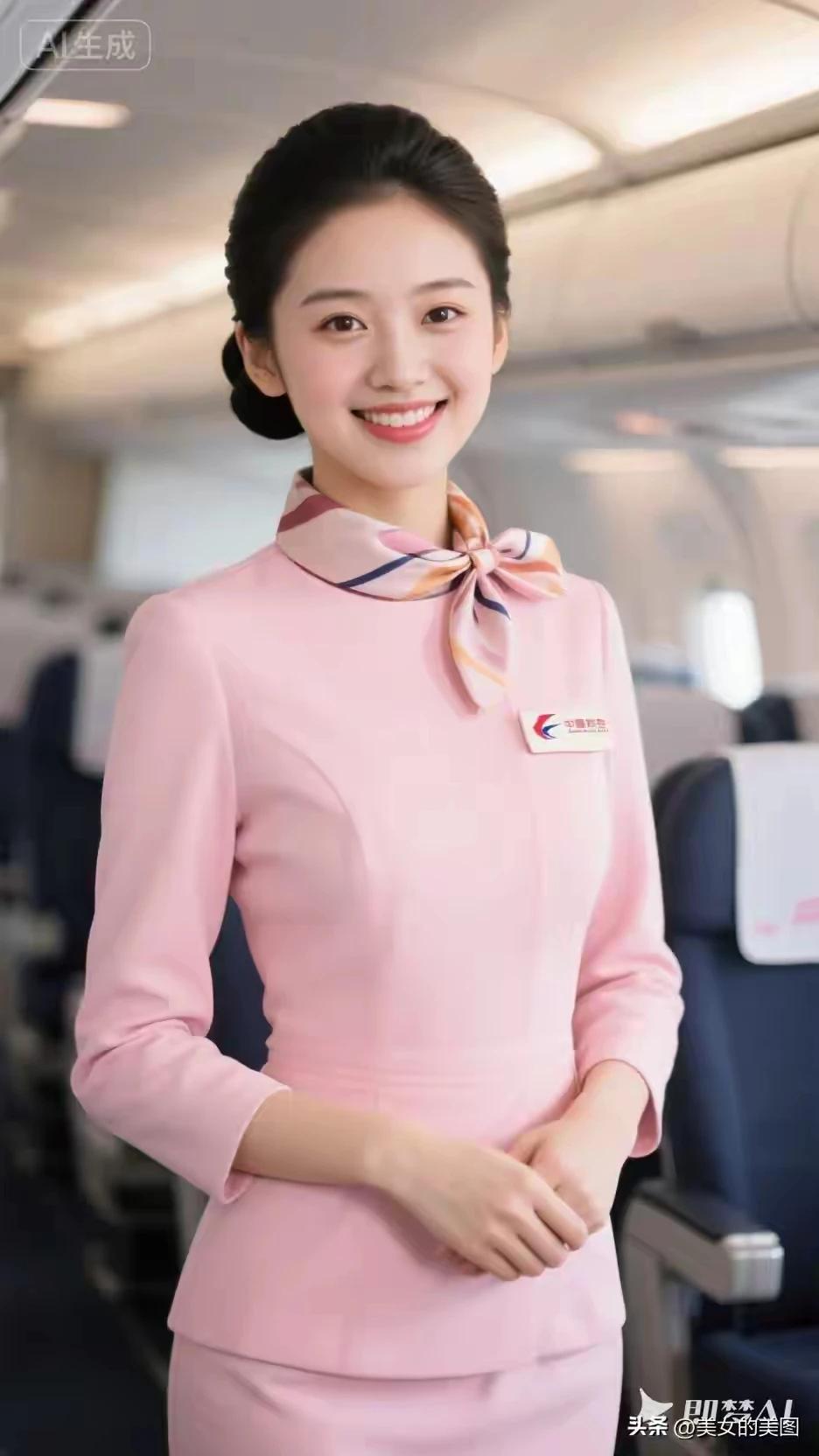 中国空姐，职业女性。
国色天姿，国色天香。
眉清目秀，美若冠玉。
粉色少女，东方