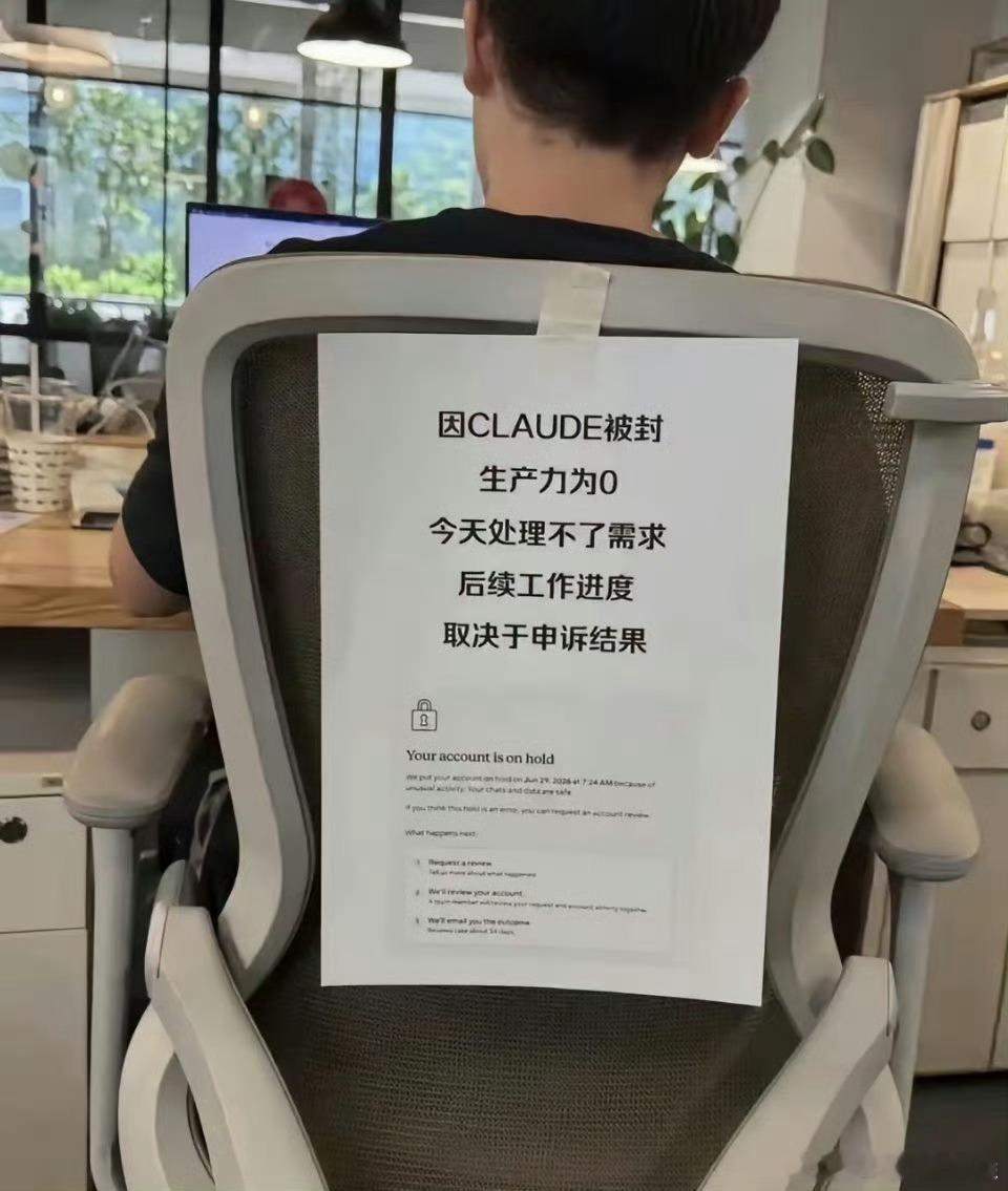 Claude被封 天才程序员陨落太懂你的痛了！Claude被封对打工人来说简直是