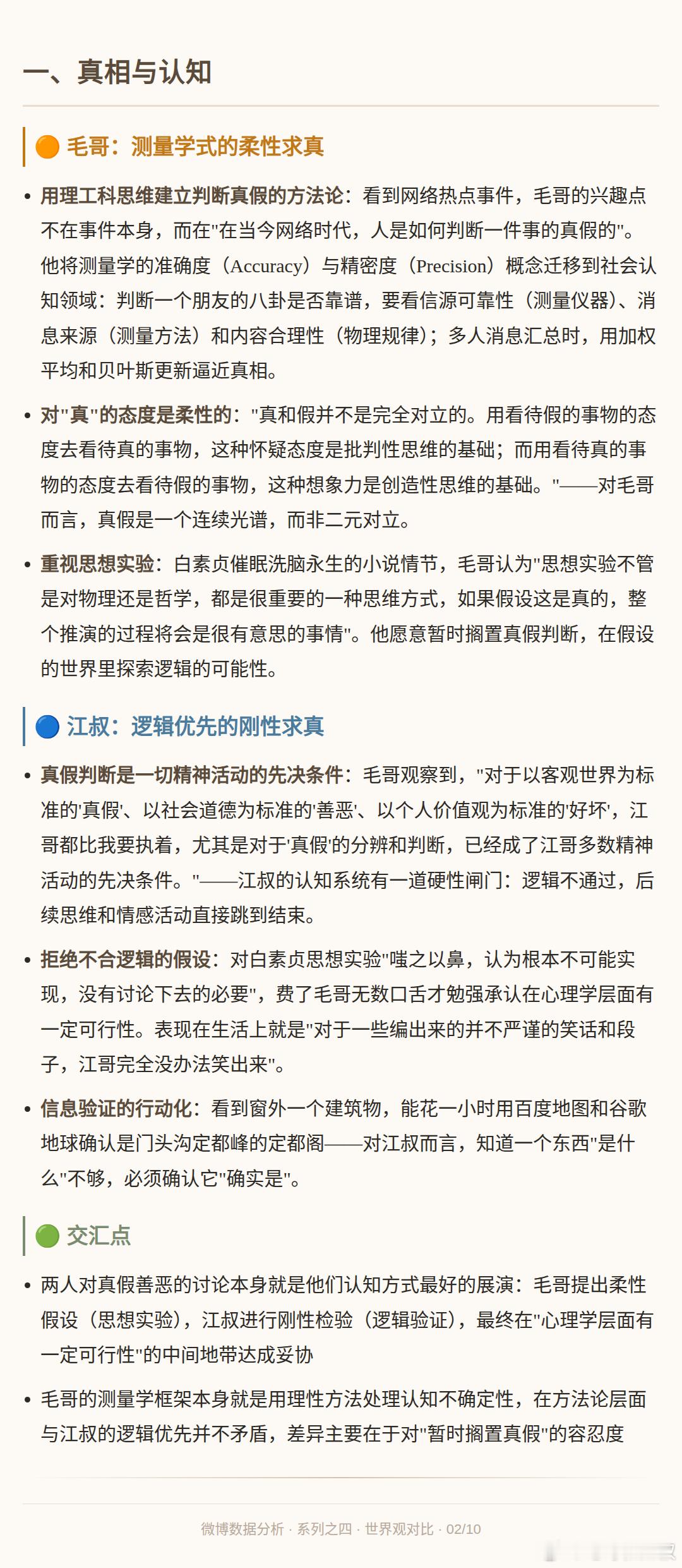 【胖哒毛2026马年第 2 差.第 10 天】毛哥和江叔的世界观对比分析。很多人