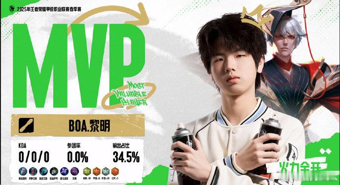 K甲出现0/0/0  MVP 