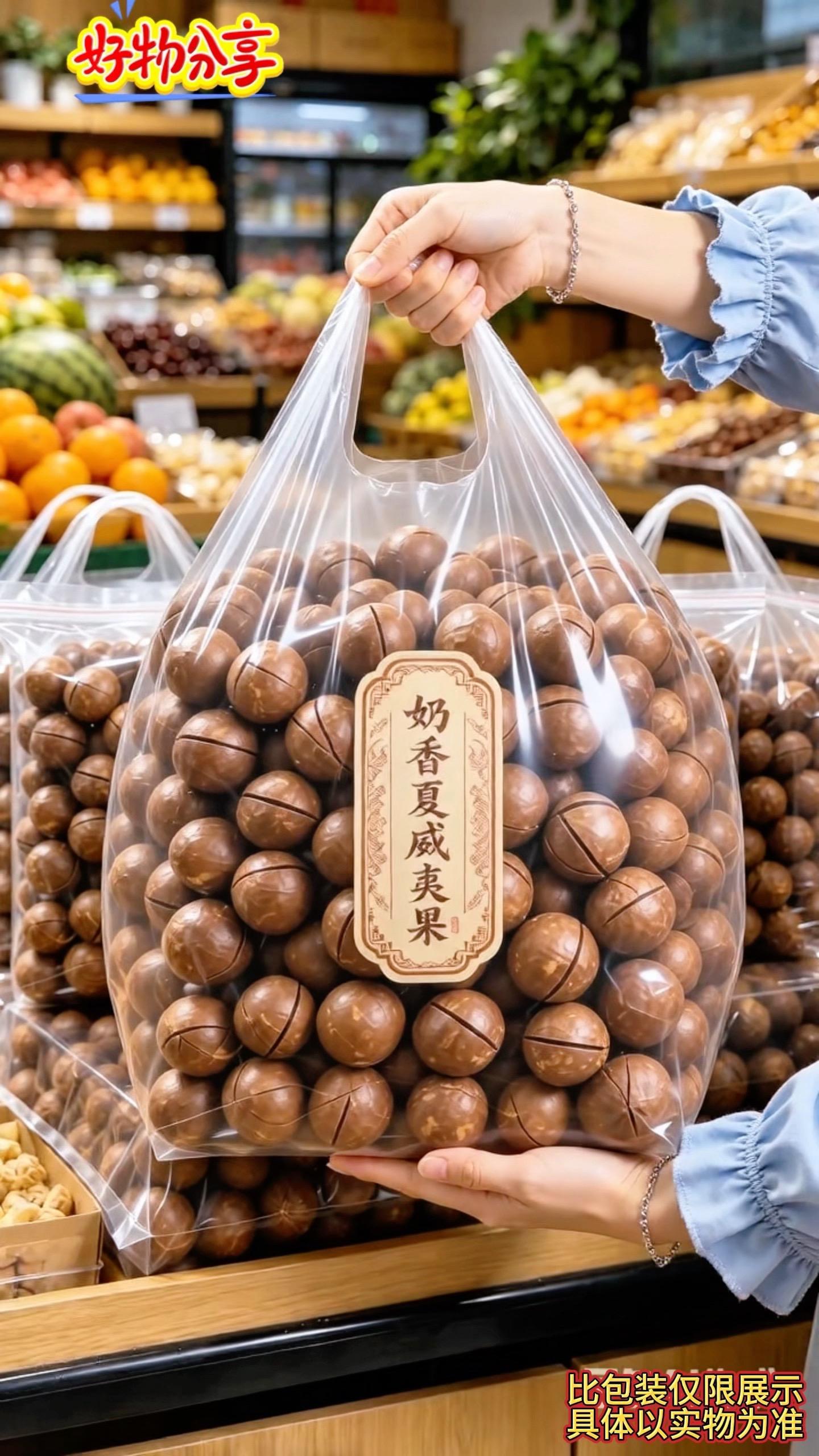 🔥奶香夏威夷果来啦！颗颗饱满大圆果，外壳薄超好剥！ 奶香味直接锁在果...