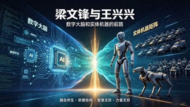 梁文锋与王兴兴：数字大脑和实体机器的前路