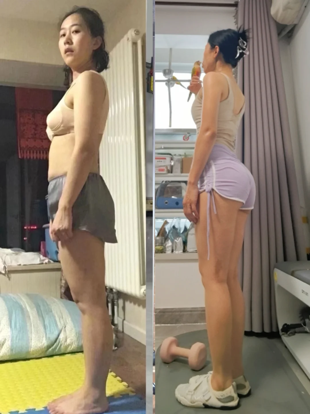 在家减肥50斤，全靠做这些训练！