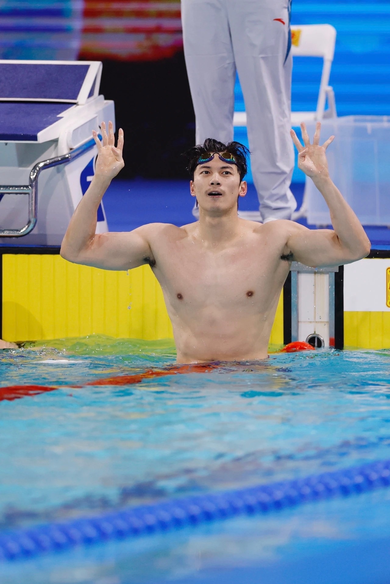 汪顺的2025年度回顾2025年汪顺斩获全运会4金1银，以19金成全运会夺金王，