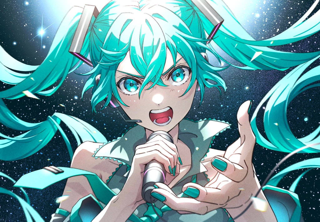 【妈妈级别的官图】（图来源是初音作为日升制作MACROSS系列新作歌姬海选特别企