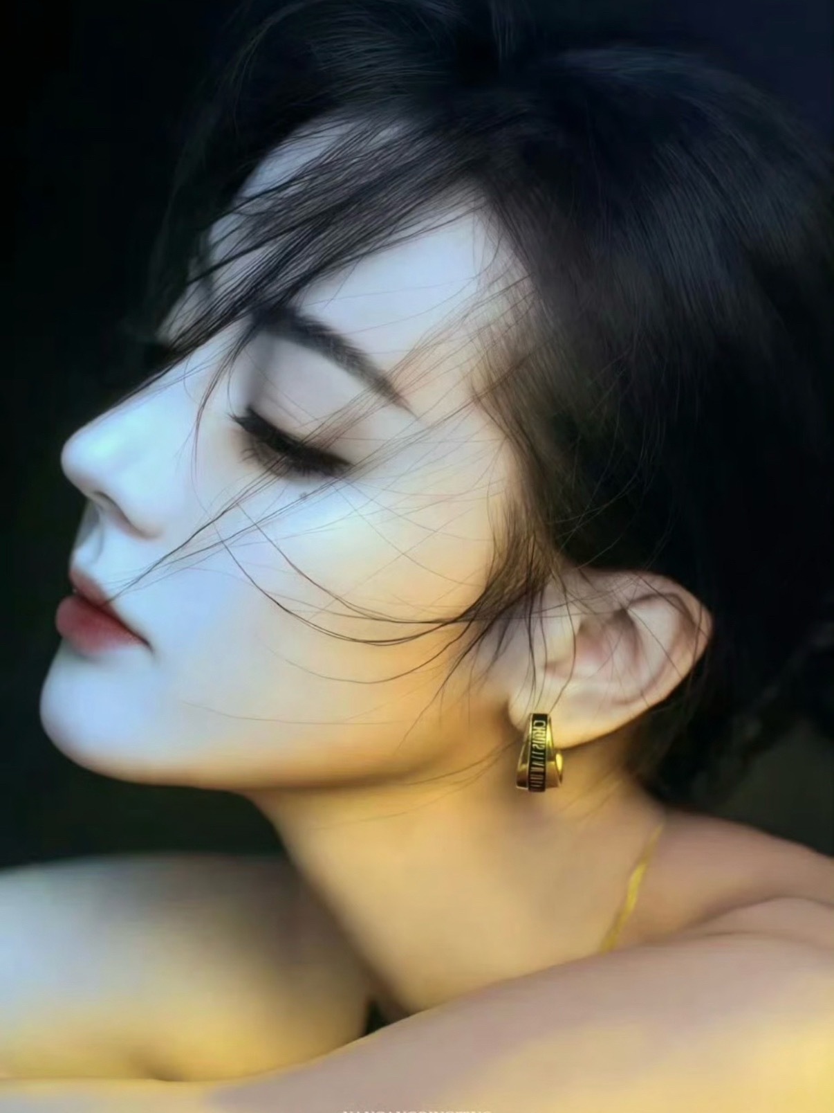 迪丽热巴眼窝立体到自带阴影 建模脸天花板——迪丽热巴 正脸抗打侧脸更是无敌 