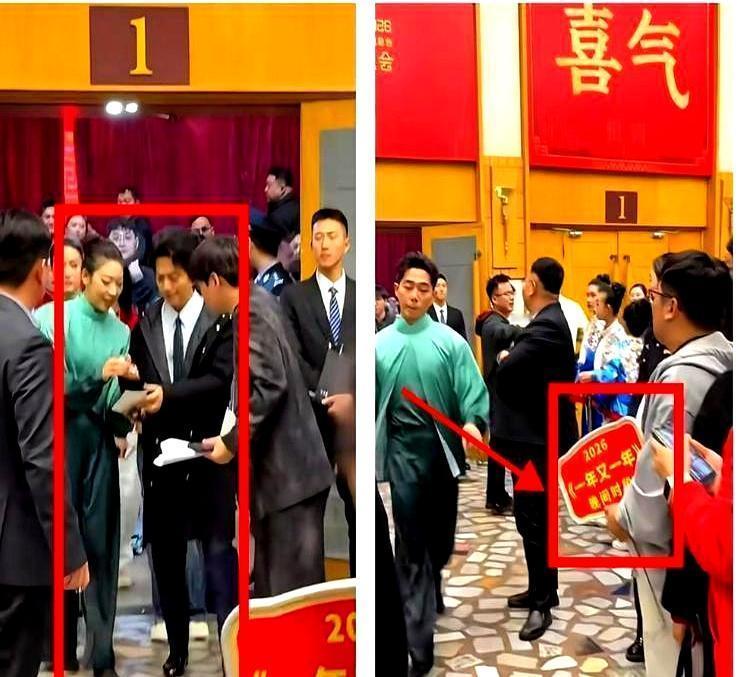 春晚后台，工作人员催了三遍让他走，李健头也不抬，还在那儿弯着腰签名。
 
他面前