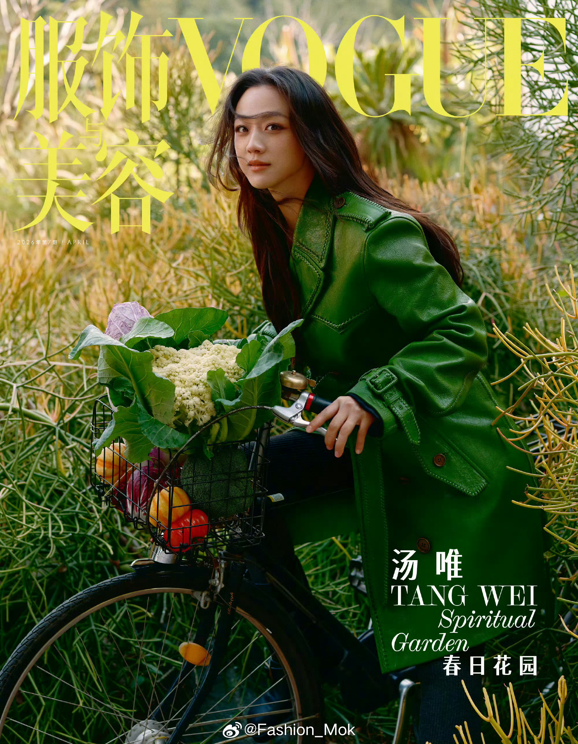 MOK_StarStyle Burberry 2026春夏系列绿色皮革外套TA们