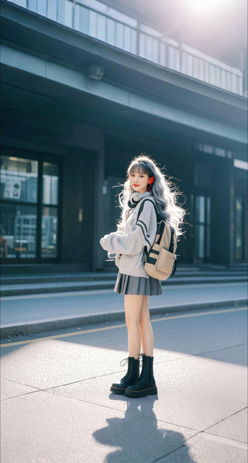 AI扩图 AI莹儿校园影韵