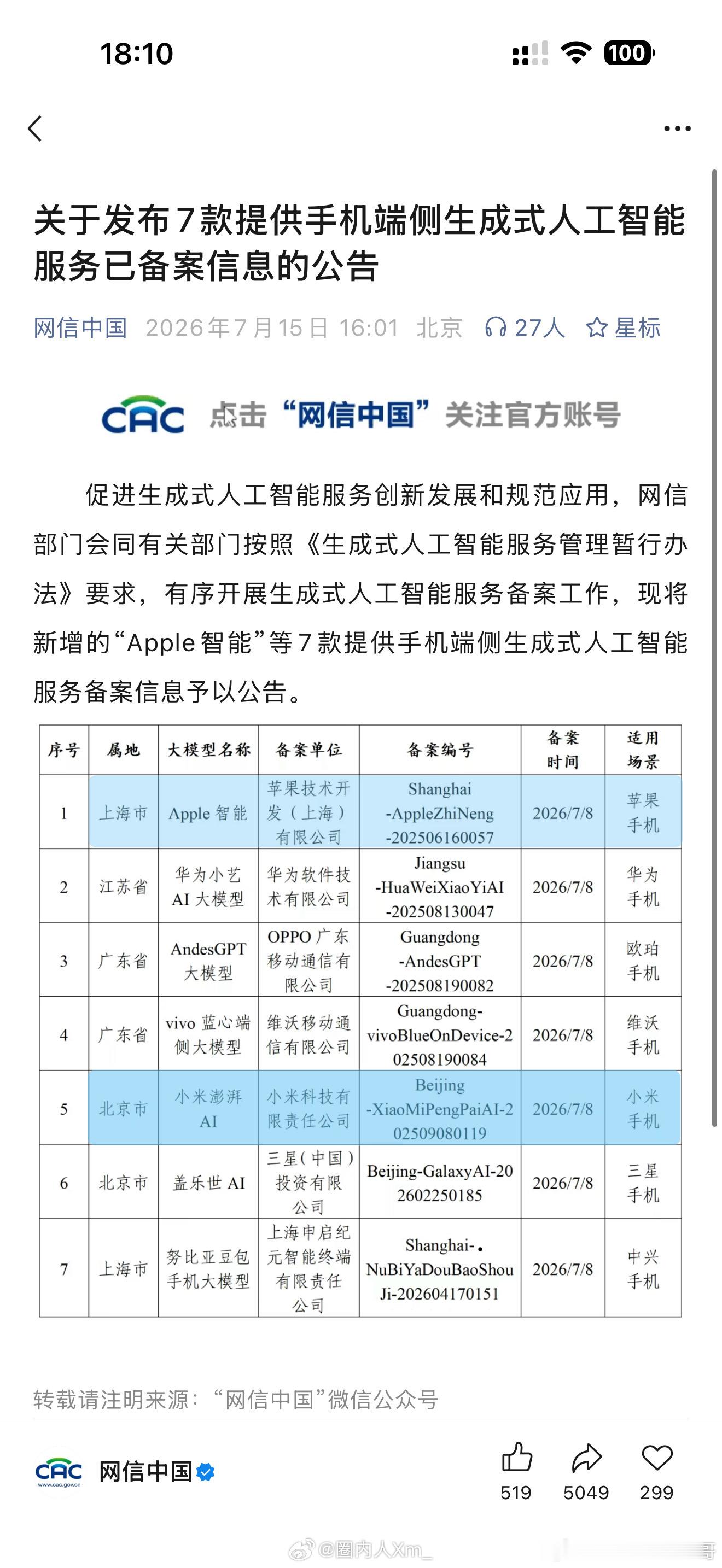 对苹果 AI 落地没有什么太大的期待最近用了 OpenClaw加 MIMO，发现
