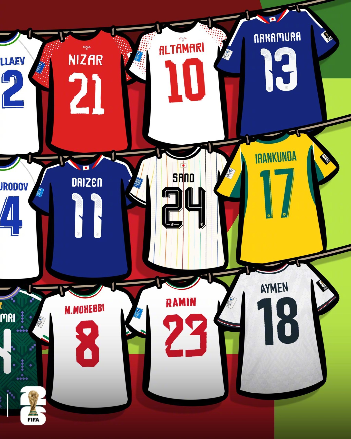 2026世界杯 上，亚洲球员们用许多精彩进球标记了属于他们的世界杯时刻⚽️哪一个