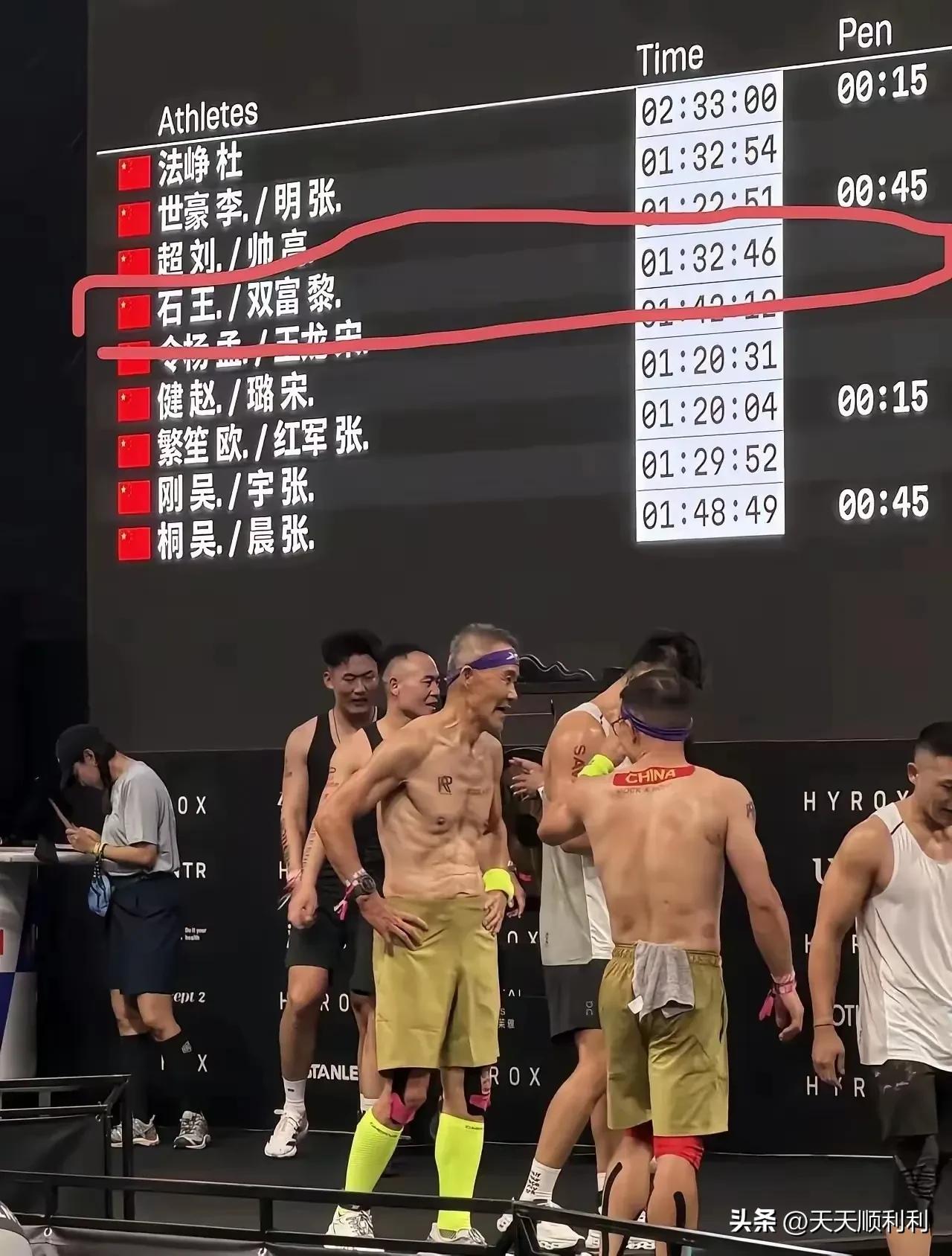 学英语学傻了吧？HYROX中国赛，大屏幕上，咱们选手的名字全被搞成了“名在前、姓