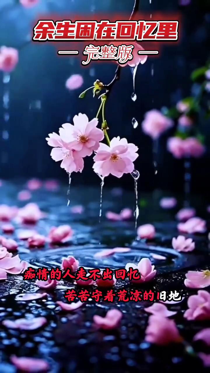 余生困在回忆里完整版。
痴情的人走不出回忆，苦苦守着荒凉的旧地。孤独夜里无声哭泣