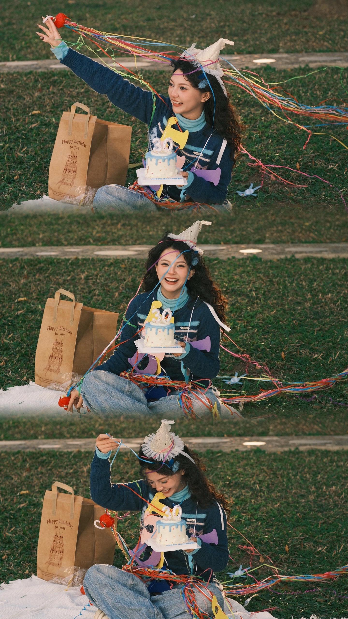 多巴胺生日妆容返图。